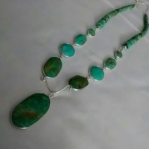 Jay King Tyrone Turquoise SS 24" Necklace